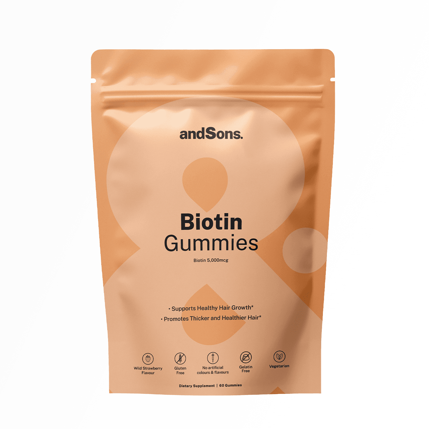 Biotin Gummies 5,000mcg Vitamin B