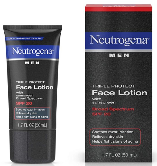 Top 10 Men's Skincare Products For A Healthy Skin In No Time 4 Neutrogena Triple Protect Face Lotion for Men