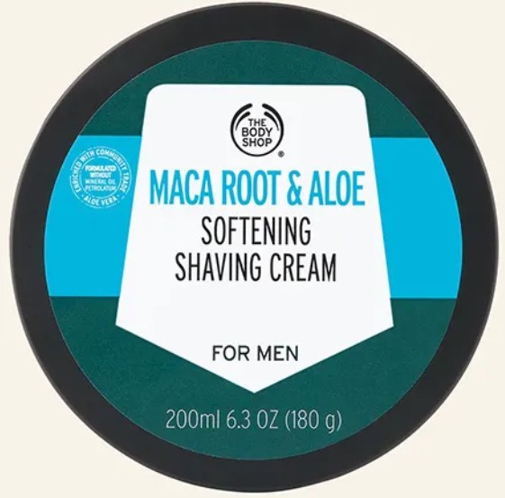 Top 10 Men's Skincare Products For A Healthy Skin In No Time 8 The Body Shop Maca Root & Aloe Softening Shaving Cream